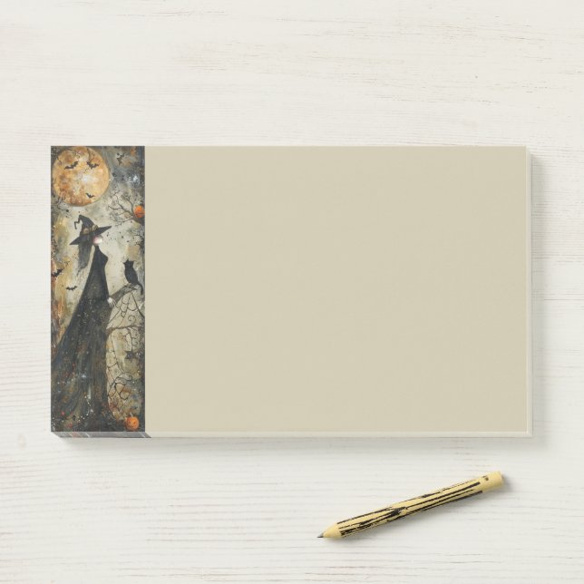 Post-it® Éperon Lune — Éperon À L'Heure De Sortie (Sur un bureau)