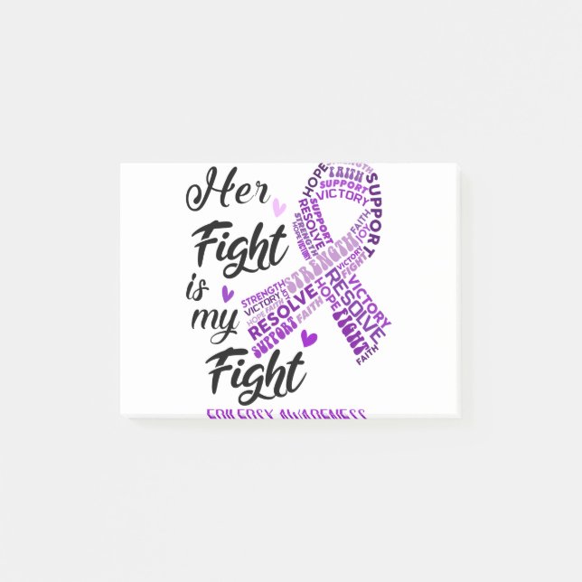 Post-it® Epilepsy Awareness Her Fight is my Fight (Devant)