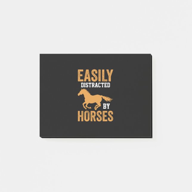 Post-it® Equestrian Gift | Easily Distracted By Equestrian (Devant)