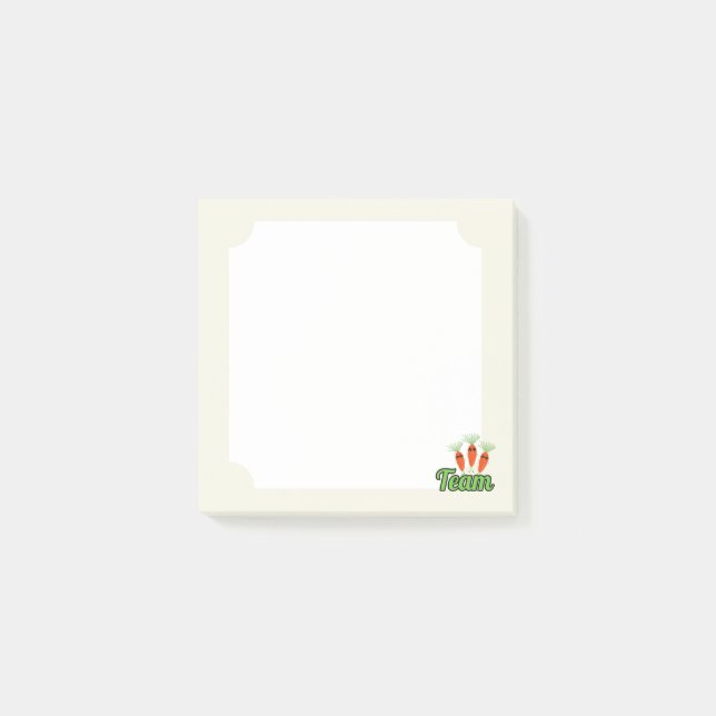 Post-it® Équipe Carotte Cool (Devant)