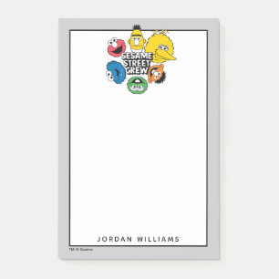 Post-it® Équipe de la rue Sésame   Ajouter Votre Nom