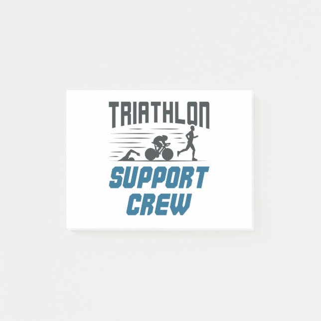Post-it® Équipe de soutien au triathlon (Devant)