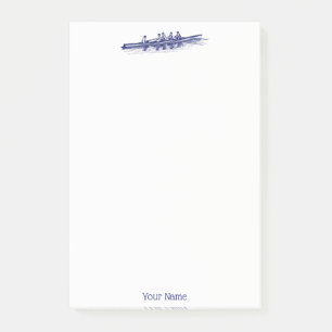 Post-it® Équipe de sports nautiques Blue Rowing Rowers
