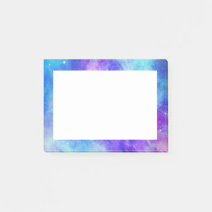 Post-it® Espace de galaxie violet et bleu Abstrait