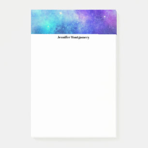 Post-it® Espace de galaxie violet et bleu Abstrait