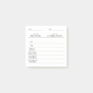 Post-it® Espagnol   Pratique de conciliation Verbes