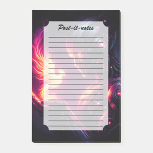 Post-it® Esprit de feu de phénix de robot futuriste cyberné
