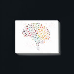 Post-it® Esprit humain<br><div class="desc">Esprit humain,  aquarelle,  cellules du cerveau,  neurones et illustration abstraite de cerveau,  art de la science d'anatomie,  le cerveau</div>