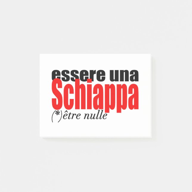 Post-it® Essere una Schiappa être en français (Devant)