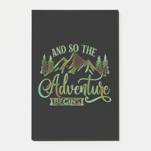 Post-it® Et Donc L'Aventure Commence, drôle d'aventurier