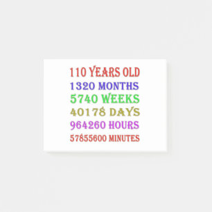 Post-it® Étapes du 110e anniversaire