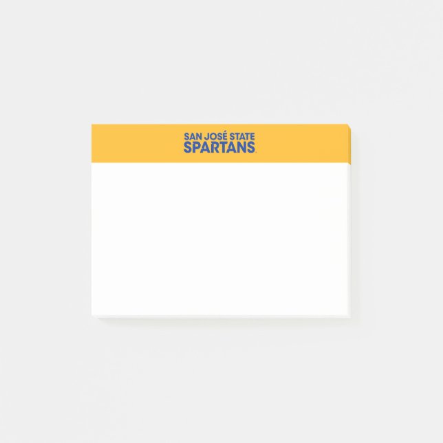Post-it® État Spartans Wordmark de San Jose (Devant)