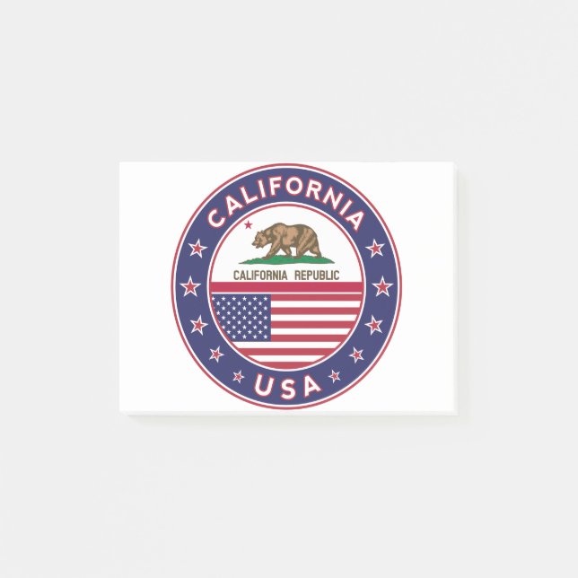 Post-it® États-Unis, Californie T-shirt (Devant)