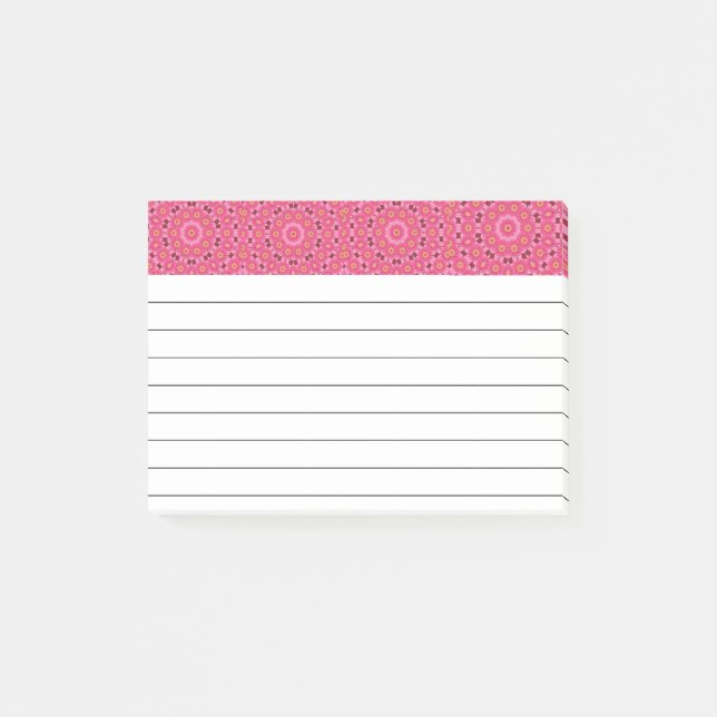 Post-it® Été abstrait ligné (Devant)