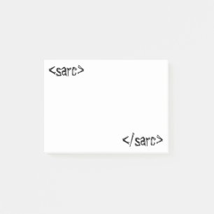 Post-it® Étiquette de code drôle de sarcasme