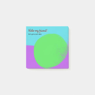 Post-it® étiquette rappel adhésive verte violette cool