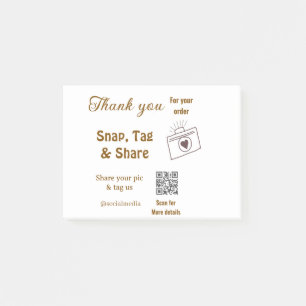 Post-it® Étiquette Snap partager sur les médias sociaux q r