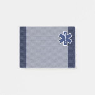 Post-it® Étoile d'infirmier de la vie sur la fibre de