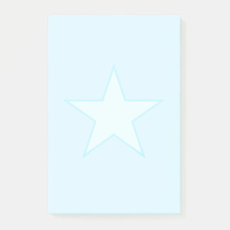 Post-it® Étoile sur bleu clair