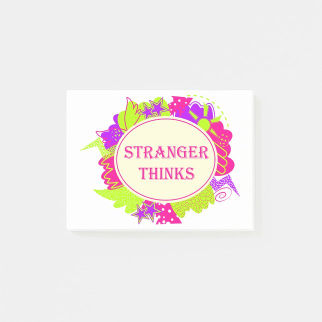 Post-it® Étranger pense citation dans le style d'une émissi (Devant)