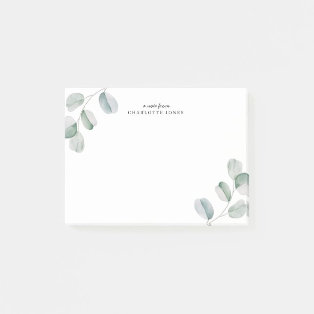 Post-it® Eucalyptus Personnalisé (Devant)
