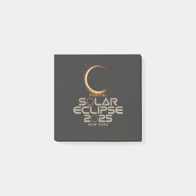 Post-it® Événement d'astronomie partielle d'Eclipse solaire (Devant)