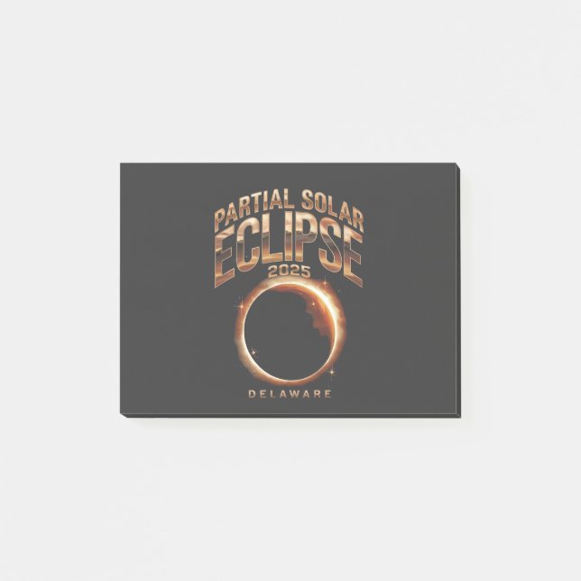 Post-it® Événement d'astronomie partielle d'Eclipse solaire (Devant)