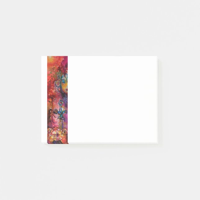 Post-it® EXCALIBUR, rouge violet noir (Devant)