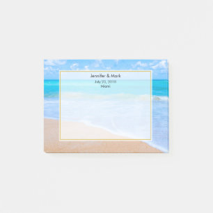 Post-it® Extraordinaire Beach Tropical Scene Photo Mariage