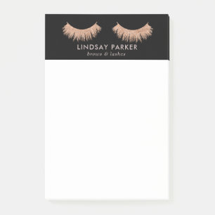 Post-it® Eyelashes maquillage Artiste élégant noir Post-it-
