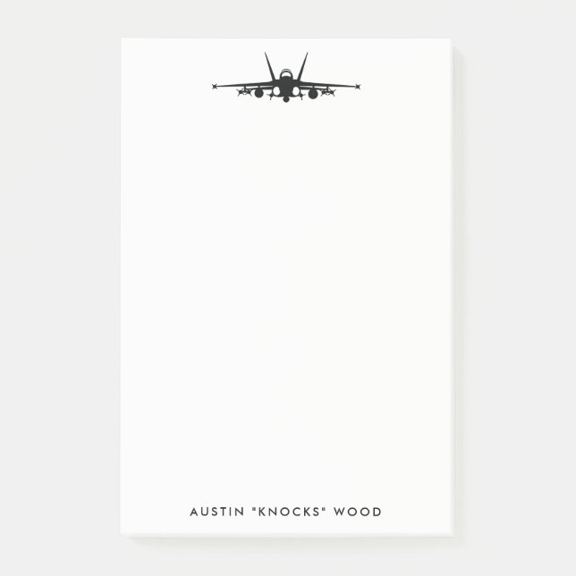 Post-it® FA-18C Hornet Personnalisez le bloc-notes post-it (Devant)