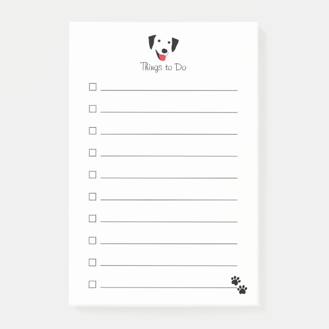 Post-it® Face du laboratoire noir (Devant)