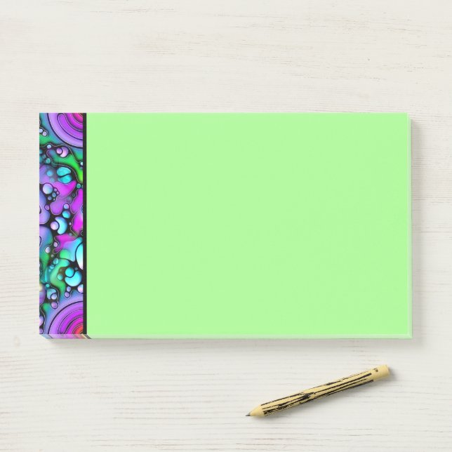 Post-it® Façons de vivre - Motif d'art neurographique 2 (Sur un bureau)
