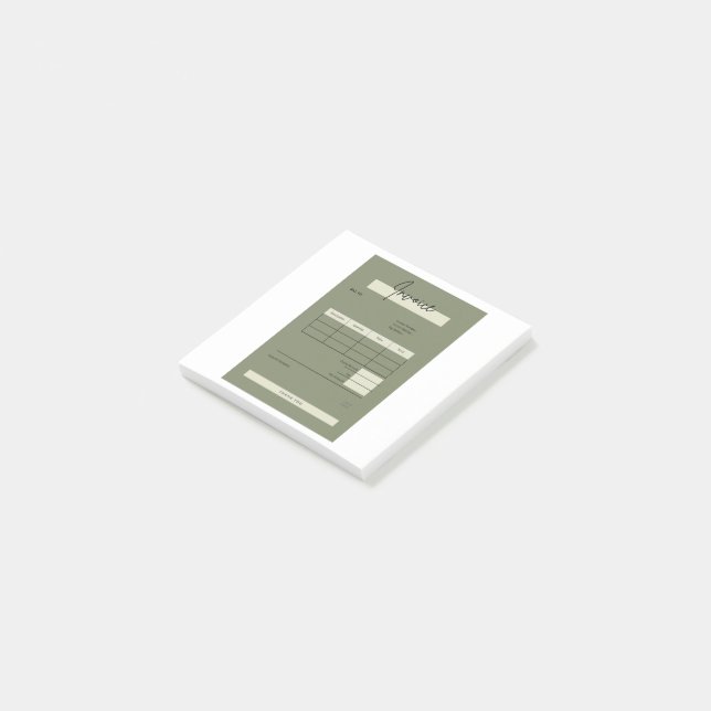 Post-it® facture (Incliné)