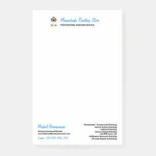Post-it® Facture de service de peinture Moderne Professionn