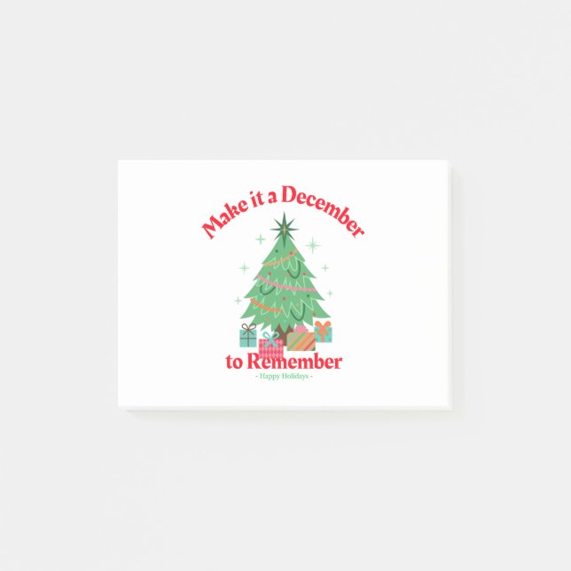 Post-it® Faire de décembre un souvenir (Devant)
