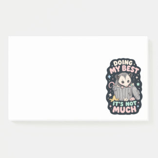 Post-it® Faire de mon mieux humour opossum