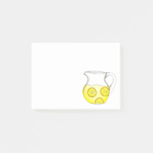 Post-it® Faire Lemonade Citrus Jaune Citron Ade Pitcher