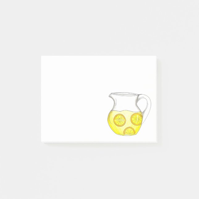 Post-it® Faire Lemonade Citrus Jaune Citron Ade Pitcher (Devant)