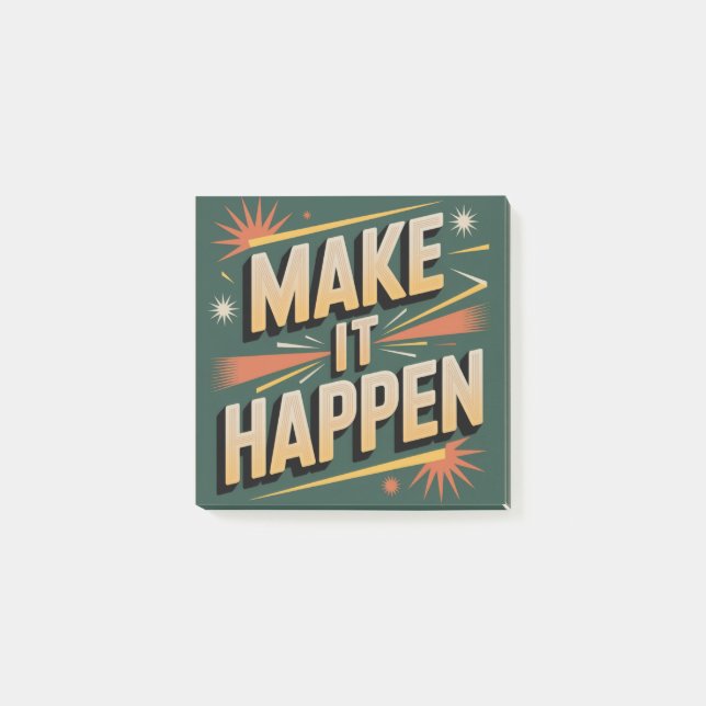 Post-it® Faire que cela arrive (Devant)