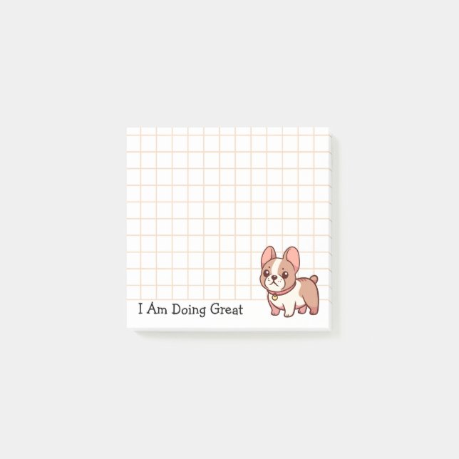 Post-it® Faire un Grand Bouledogue Français (Devant)