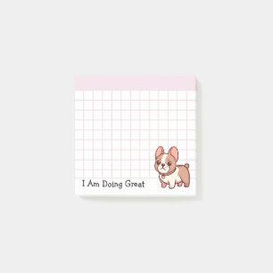 Post-it® Faisant une excellente bouledogue français
