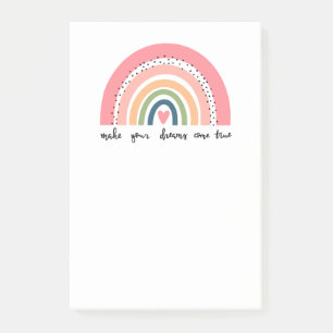 Post-it® Faites de vos rêves une réalité arc-en-ciel