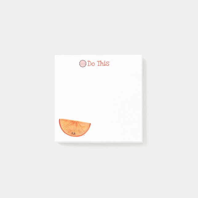 Post-it® Faites-Le, Kawaii Orange (Devant)