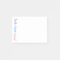 Faith Hope Love Heart Inspirational Christian 4x3