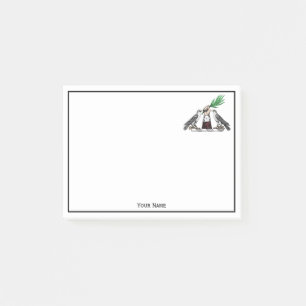 Post-it® Falcons héraldiques vintages avec Emblème de crête