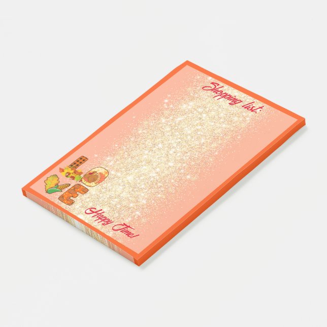 Post-it® Fall In Love Automne Personnaliser Texte et couleu (Incliné)