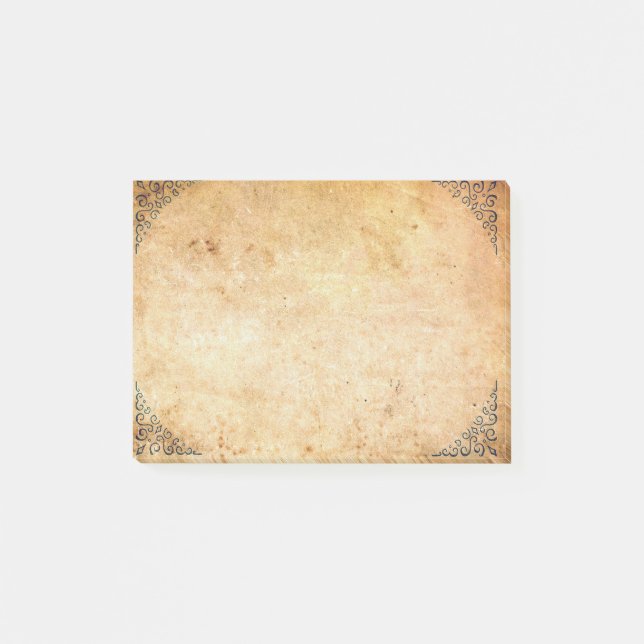 Post-it® Falln a encadré le papier âgé par coins (Devant)