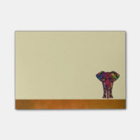 Fancy Elephant Design Gras Couleurs brillantes