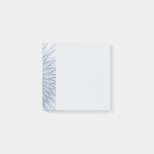 Post-it® Fantaisie dynamique Abstrait Tons bleus Art fracta